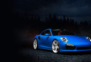 Blue, Porsche, 991