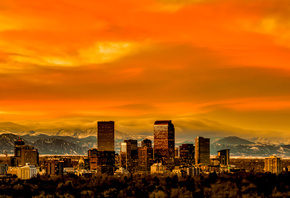 , skyline, , Colorado, Denver, 