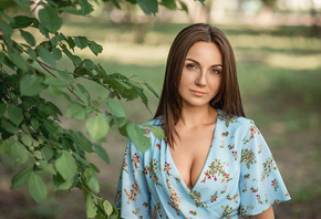 women, portrait, women outdoors, face, depth of field