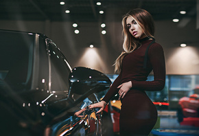 women, blonde, Fotoshi Toshi aka Anton Harisov, Anton Harisov, car, portrait