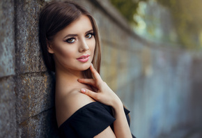 women, face, portrait, eyeliner, depth of field