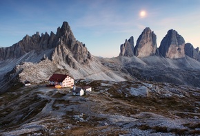 italy, mountains, house