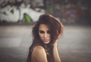 women, portrait, depth of field, women outdoors