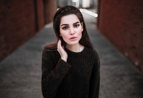 women, portrait, depth of field