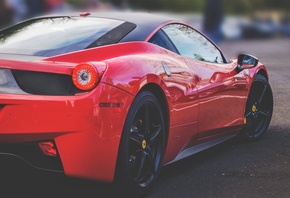 Ferrari, red