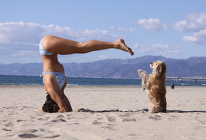 , , , , , , , women, beach, sand, yoga, ...