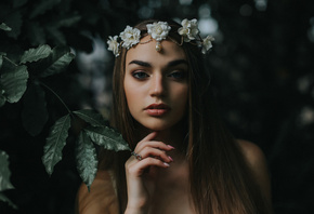 women, face, portrait, depth of field