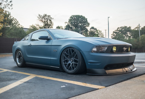 ford, mustang, muscle cars, tuning, blue