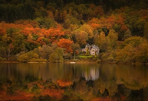 , , , , , Loch Achray, Trossachs, Scotland, Adam West
