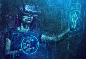 virtual reality, digital art, 
