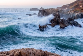 Big Sur, California, Garrapata State Park, Pacific Ocean, Big Sur, wave, rocks, CA, The Pacific ocean