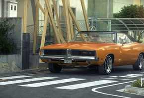 Dodge, Charger, 1969, RT In Tokyo