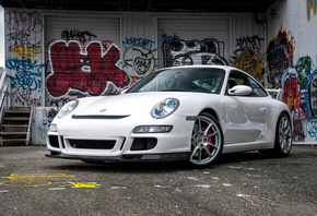 Porsche, 997, 911, white