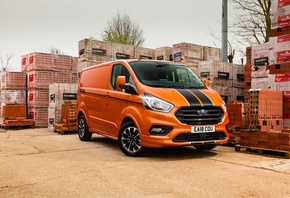 Ford, Transit, Custom, Orange