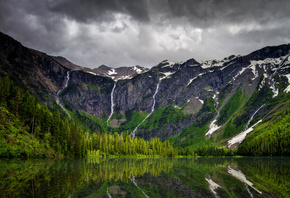 , ,  , , Avalanche, Lake, Glacier, National Park, , , , , , 
