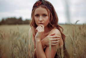 обои women, face, portrait, women outdoors, depth of field, hairband women, face, portrait, women outdoors, depth of field, hairband