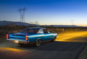 1967, ford, Fairlane, cars, classic, coupe, blue