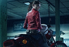 Resident Evil, 2 2019, Claire Redfield, Harley Davidson