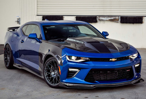 Chevrolet, Camaro, blue, sports coupe, tuning, Anderson Composites