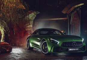 Green, Mercedes, AMG, GT R