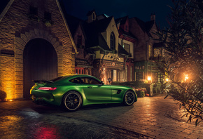 Green, Mercedes, AMG GT R, 