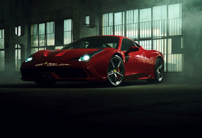 Ferrari, 458, red