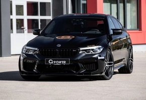 BMW, G-Power, new, black, sedan, tuning, M5, sports car