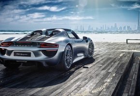 Porsche, 918, Spyder, Dubai