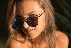 women, portrait, Dmitry Sn, sunglasses, face