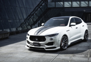 Maserati, Levante, 2019, Fairy Design, white, sports, crossover, tuning