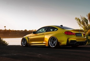 Bmw, M4, Vorsteiner, Gold