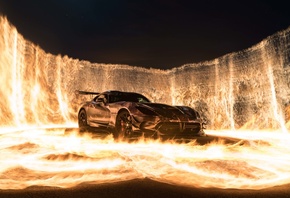 Sports Car, Fire