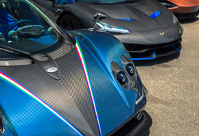 Lamborghini, Carbon, Blue, Zonda R, Centenario, Pagany