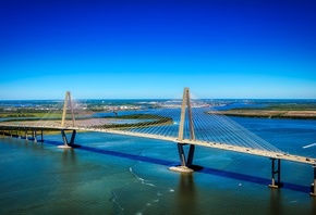 , Ravenel Bridge, Cooper river, South Carolina, 