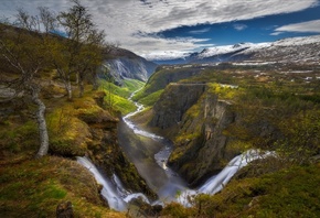 nature, Landscape, Waterfall, Canada