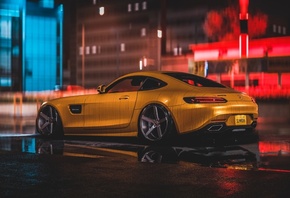 Mercedes, Amg, Yellow