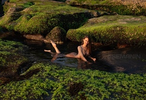 women, Aleksandr Semanin, women outdoors, dress, wet body, smiling, water,  ...