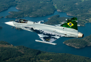 Saab JAS 39 Gripen, F-39E, Brazilian Air Force, FAB, Brazilian fighter, com ...