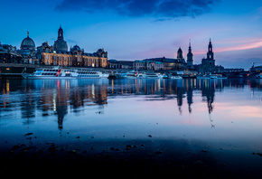 Dresden, 4k, sunset, cityscapes, german cities, Germany, Dresden skyline, C ...