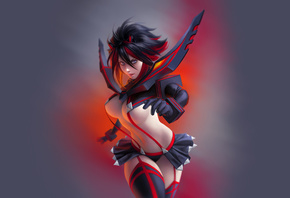 Kill La Kill, anime girl, matoi ryuko