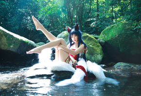 Ahri, Cosplay, League Of Legends, Nine Tailed Fo
