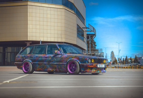 BMW, E30, Car