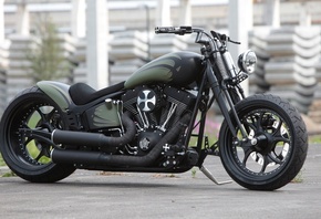 harley davidson, custom, thunderbike