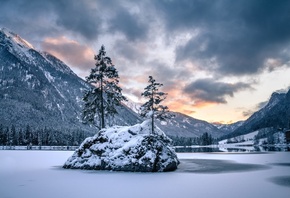 , , , Berchtesgaden, National Park, Hintersee Lake, ,  ...