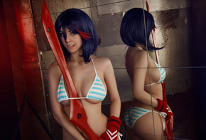 kill la kill, girl, anime, beauty, bikini, cute, perfect, ass, panties, lin ...