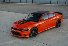 Dodge Charger, Daytona, 392, front view, exterior, orange