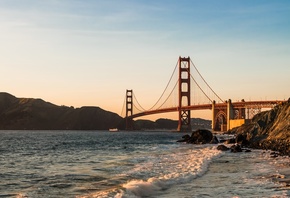 Golden Gate, Bridge, -