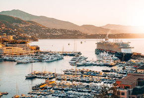 port, yachts, cruise ships, pier, Monte Carlo, Monaco, Cruise liner, TUI Cr ...