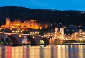 , , , Heidelberg, Neckar river, , 