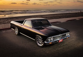 american, classic, car, chevrolet, el camino